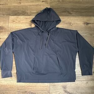 Ideology Women’s Pullover Gray Hoodie, Oversized, Boxy Fit, Hooded, Large